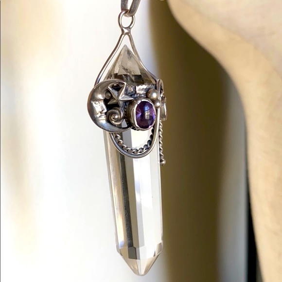 🖤VTG💕Crystal Sterling pendant